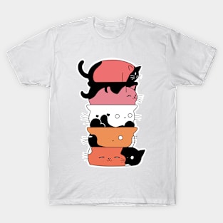 Cute Cat Stack T-Shirt